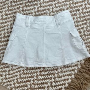 White cargo skirt